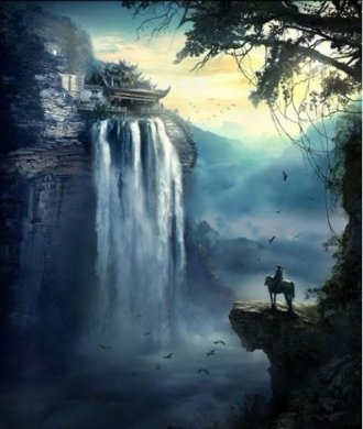 水墨風(fēng)格插畫，中國風(fēng)藝術(shù)手繪插畫