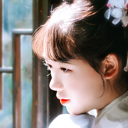 淡雅女生頭像，唯美古風(fēng)真人頭像