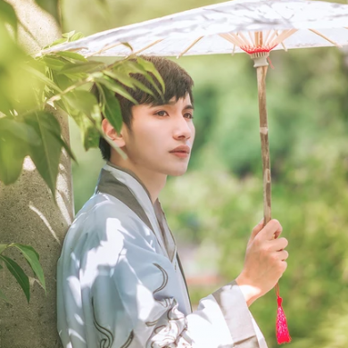 古典中國(guó)風(fēng)漢服孤館燈青頭像，古風(fēng)男生頭像