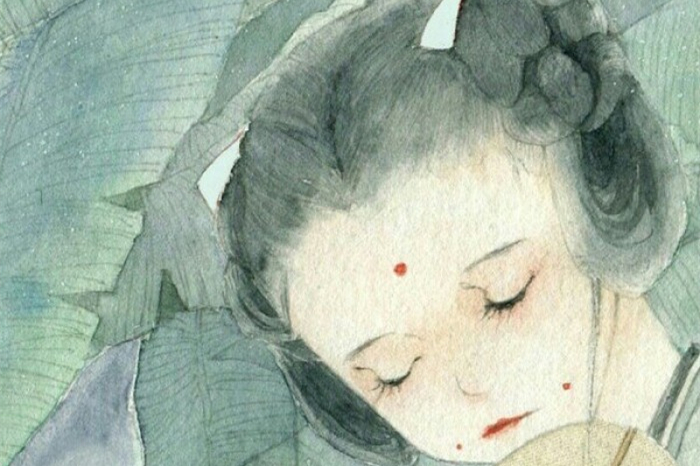 清雅風格古典女生頭像，動漫水彩古風頭像