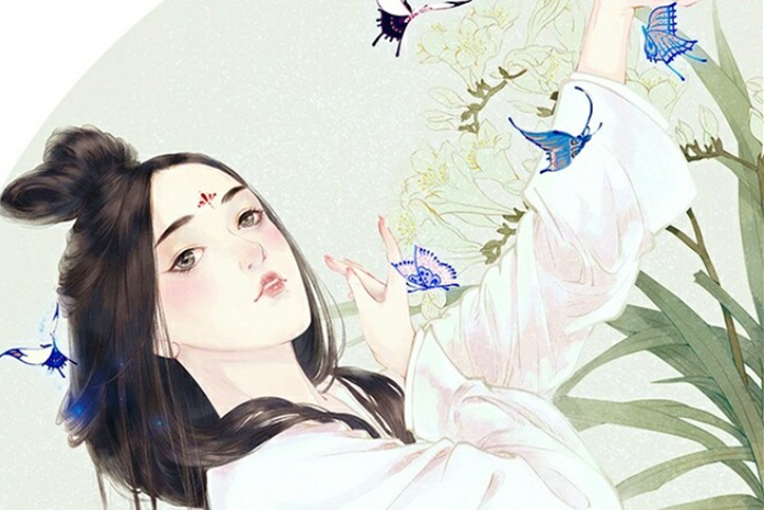 古典唯美女子頭像，水彩風(fēng)女生頭像
