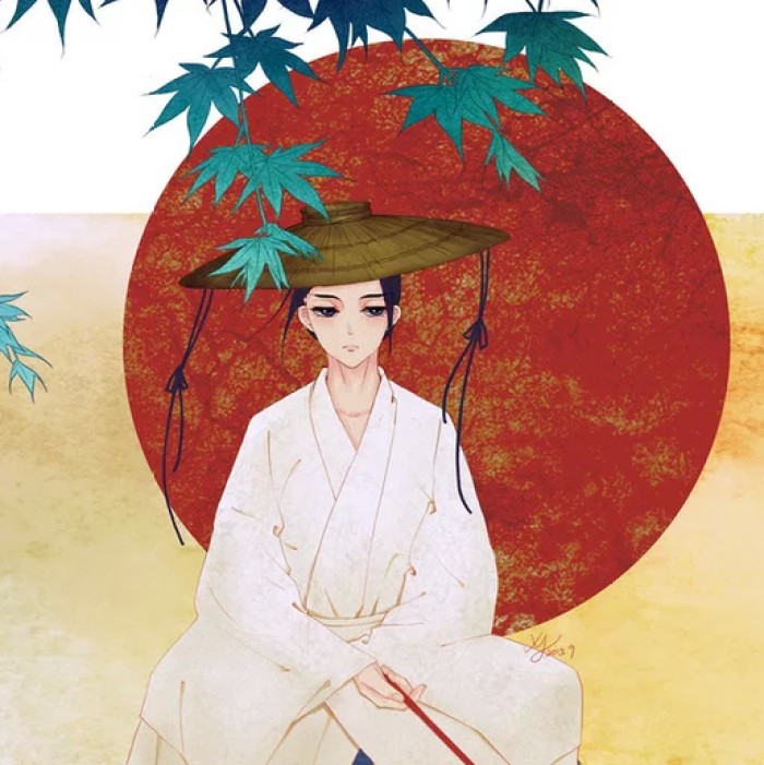 古典唯美女子頭像，水彩風(fēng)女生頭像