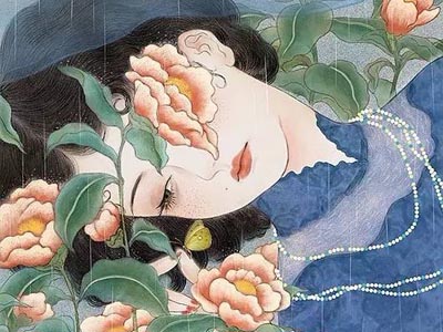 獨(dú)特中國(guó)美，最美插畫，膚如凝脂珠圓玉潤(rùn)民國(guó)