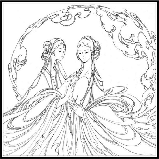 白蛇傳的故事，白蛇傳繪本插畫
