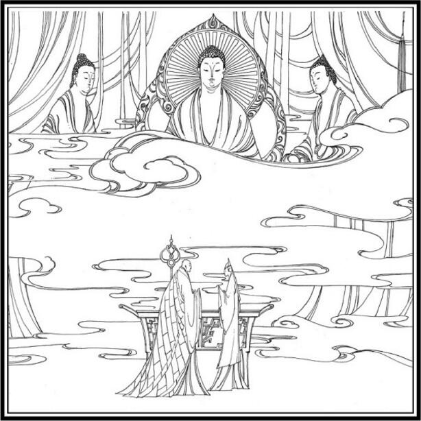 白蛇傳的故事，白蛇傳繪本插畫