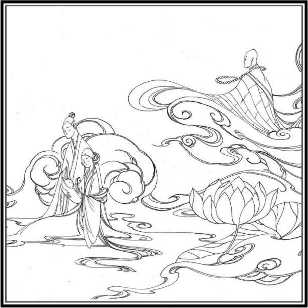 白蛇傳的故事，白蛇傳繪本插畫