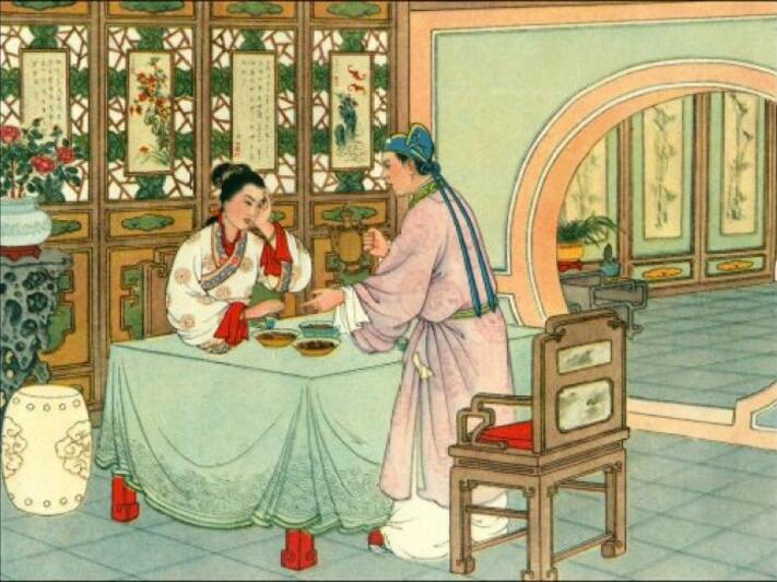 中國風(fēng)白蛇傳奇，白蛇傳繪本插畫