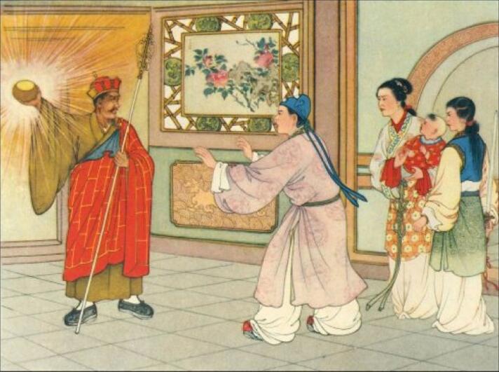 中國風(fēng)白蛇傳奇，白蛇傳繪本插畫