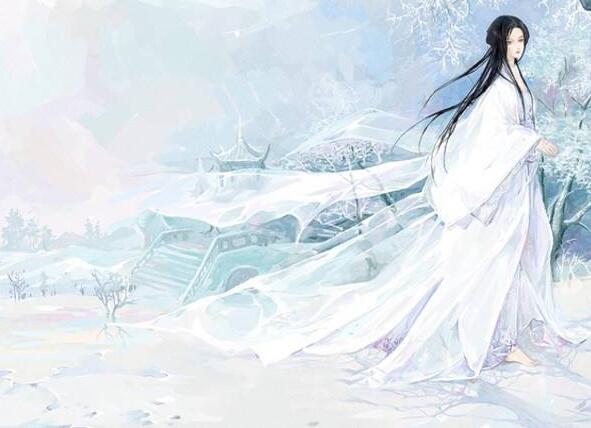 白衣女子，傾城傾國(guó)