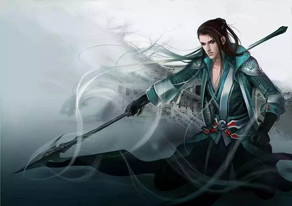 古風(fēng)圖片，戰(zhàn)場(chǎng)上的男子