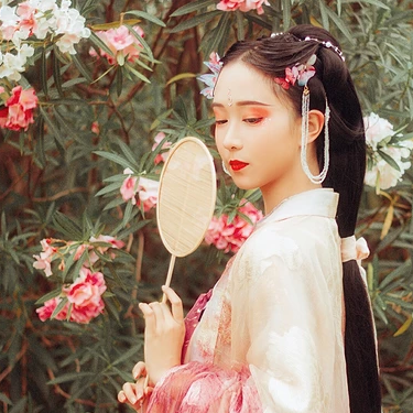 蝶蓮花女生頭像，唯美古風(fēng)真人頭像