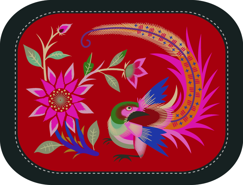 中國(guó)傳統(tǒng)刺繡圖案鳳凰系列三，矢量素材