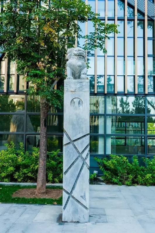 景觀設(shè)計：拴馬樁做的景觀