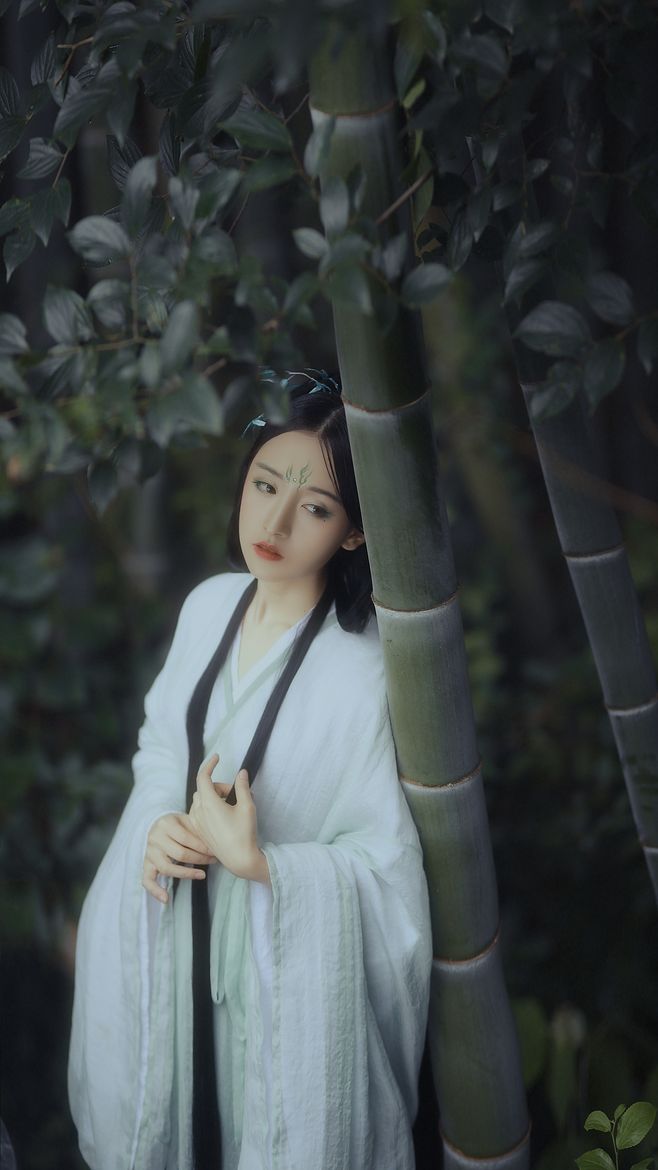 竹間女古風(fēng)攝影：一榻清風(fēng)，故山邂逅欣相遇